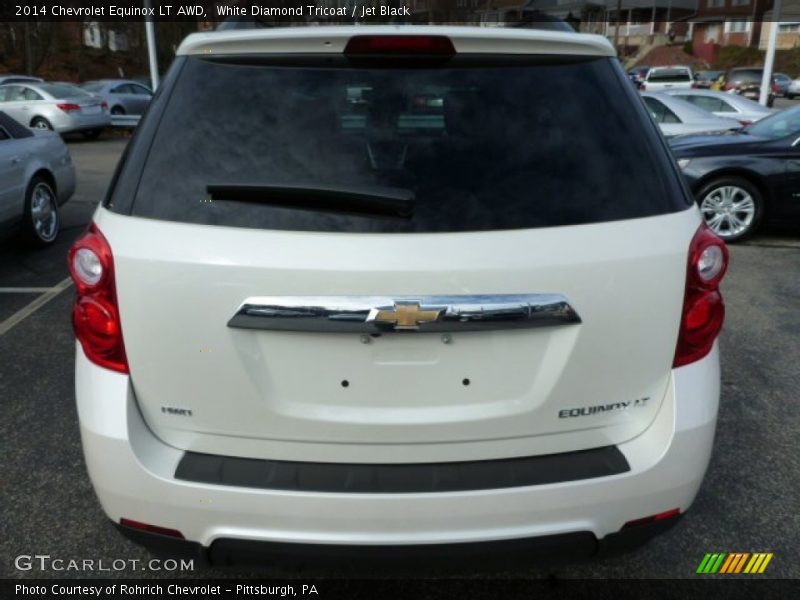 White Diamond Tricoat / Jet Black 2014 Chevrolet Equinox LT AWD