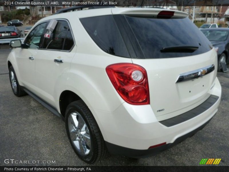 White Diamond Tricoat / Jet Black 2014 Chevrolet Equinox LT AWD
