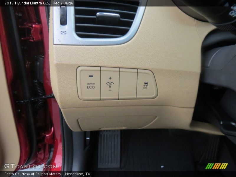 Red / Beige 2013 Hyundai Elantra GLS