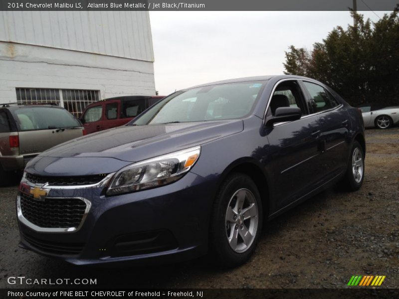 Atlantis Blue Metallic / Jet Black/Titanium 2014 Chevrolet Malibu LS