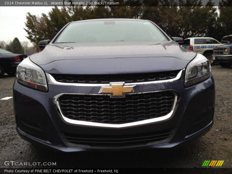 Atlantis Blue Metallic / Jet Black/Titanium 2014 Chevrolet Malibu LS
