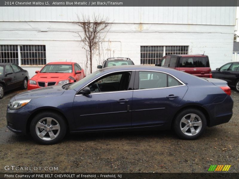 Atlantis Blue Metallic / Jet Black/Titanium 2014 Chevrolet Malibu LS