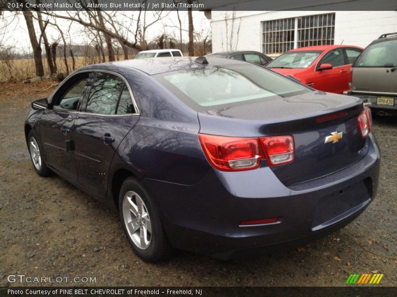 Atlantis Blue Metallic / Jet Black/Titanium 2014 Chevrolet Malibu LS