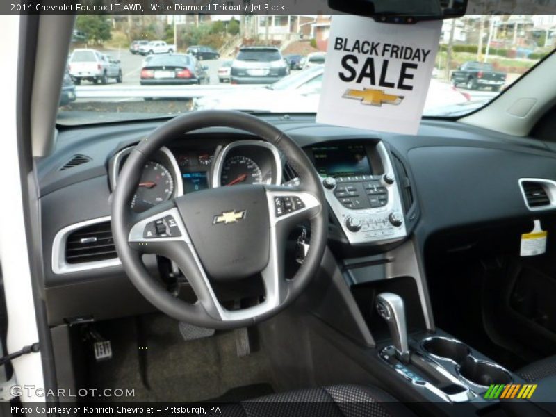 White Diamond Tricoat / Jet Black 2014 Chevrolet Equinox LT AWD