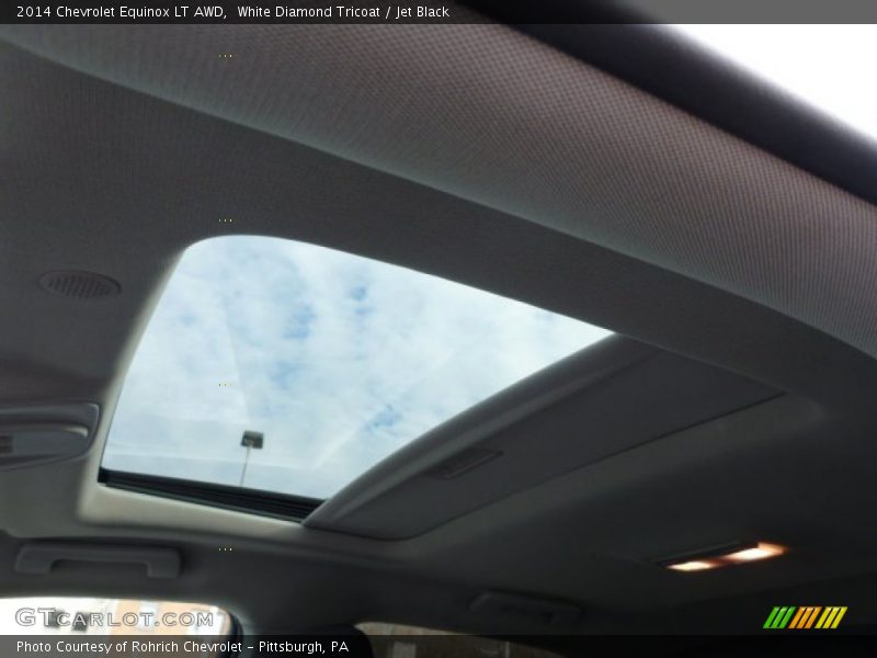 White Diamond Tricoat / Jet Black 2014 Chevrolet Equinox LT AWD