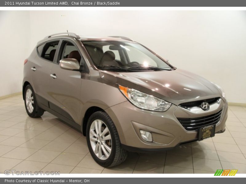 Chai Bronze / Black/Saddle 2011 Hyundai Tucson Limited AWD