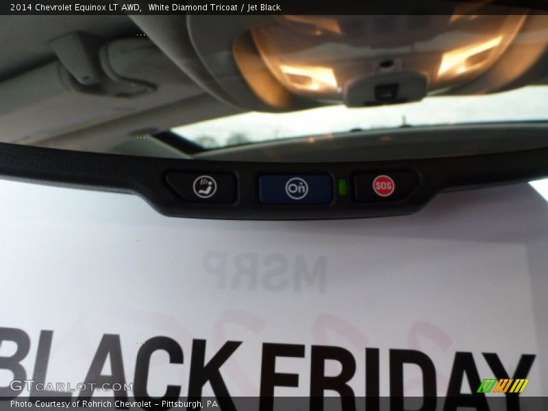 White Diamond Tricoat / Jet Black 2014 Chevrolet Equinox LT AWD