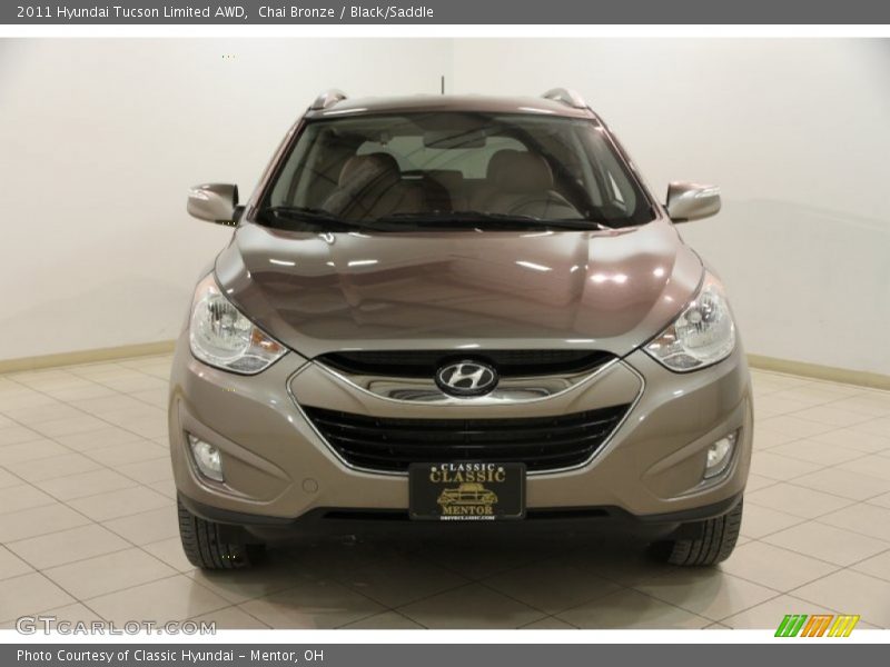 Chai Bronze / Black/Saddle 2011 Hyundai Tucson Limited AWD