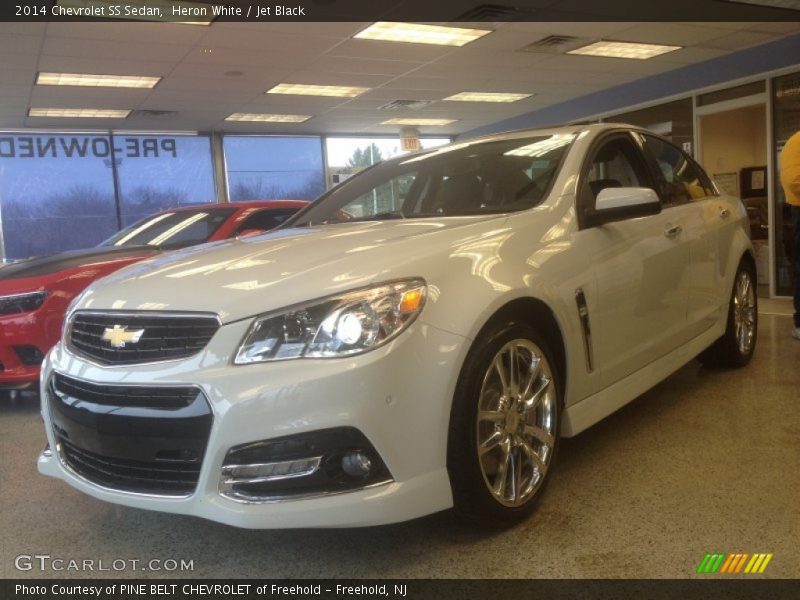 Heron White / Jet Black 2014 Chevrolet SS Sedan