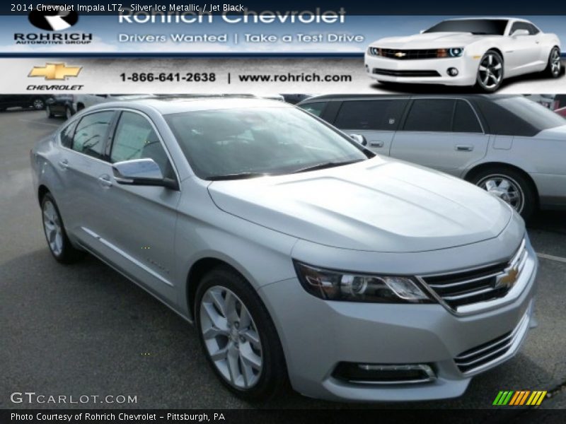 Silver Ice Metallic / Jet Black 2014 Chevrolet Impala LTZ