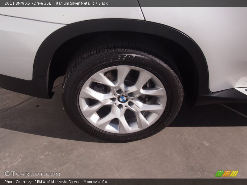 Titanium Silver Metallic / Black 2011 BMW X5 xDrive 35i