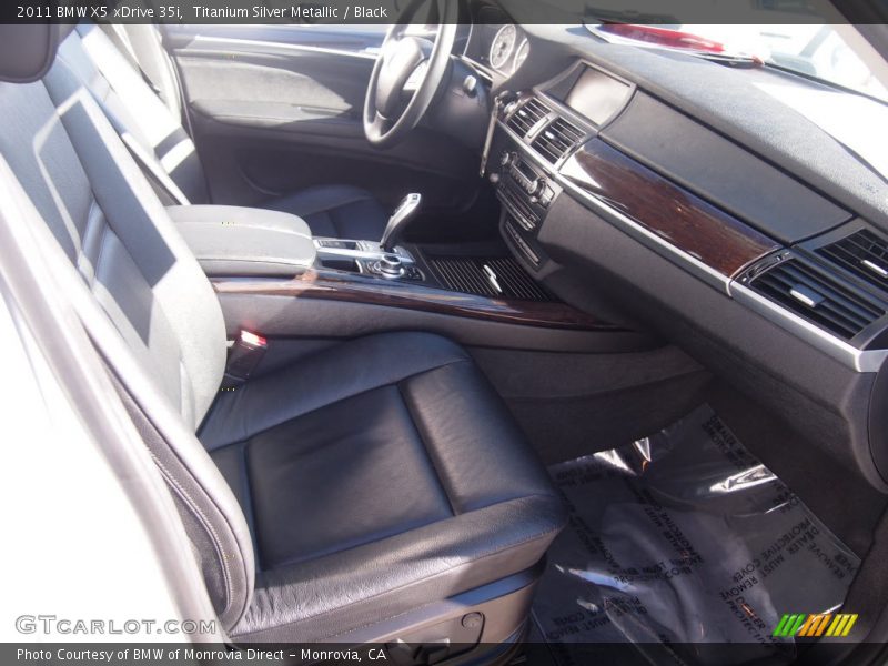 Titanium Silver Metallic / Black 2011 BMW X5 xDrive 35i