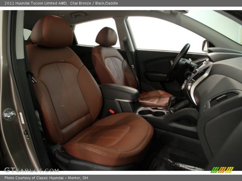 Chai Bronze / Black/Saddle 2011 Hyundai Tucson Limited AWD