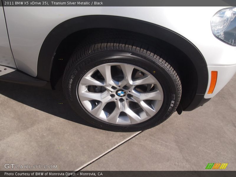 Titanium Silver Metallic / Black 2011 BMW X5 xDrive 35i