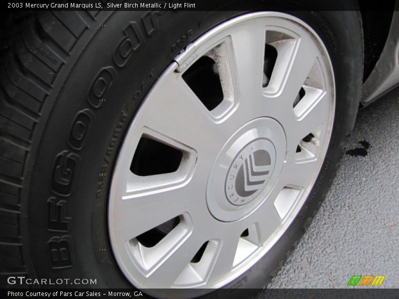 Silver Birch Metallic / Light Flint 2003 Mercury Grand Marquis LS
