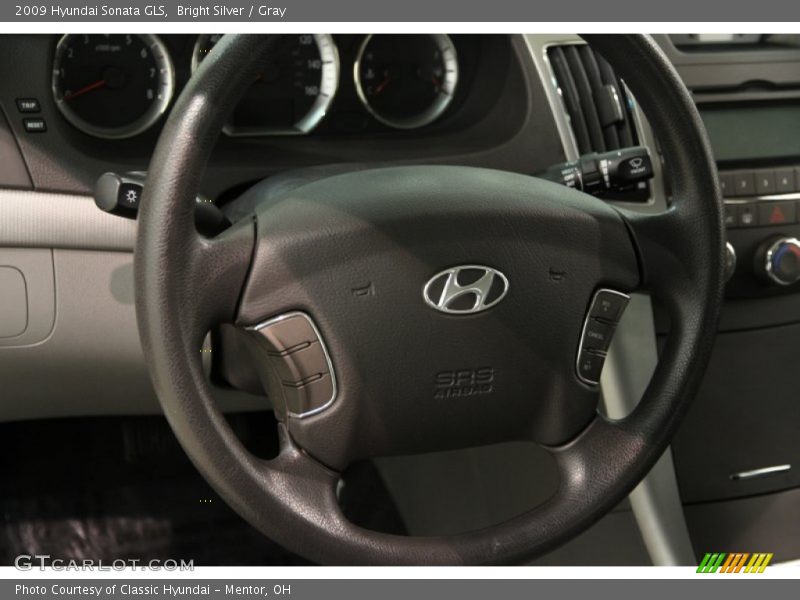 Bright Silver / Gray 2009 Hyundai Sonata GLS