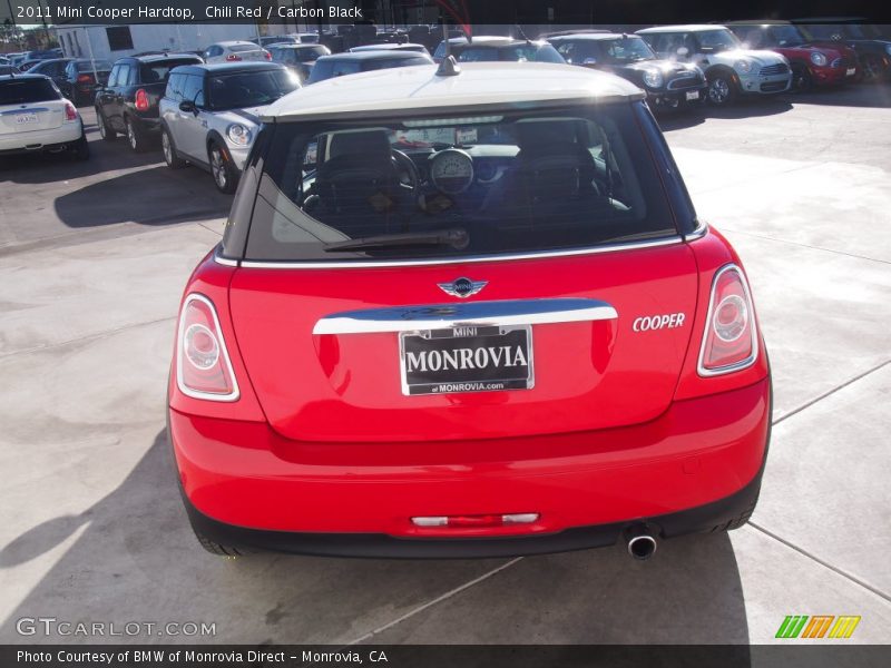 Chili Red / Carbon Black 2011 Mini Cooper Hardtop