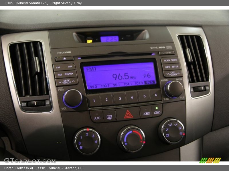 Bright Silver / Gray 2009 Hyundai Sonata GLS