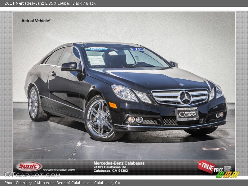 Black / Black 2011 Mercedes-Benz E 350 Coupe