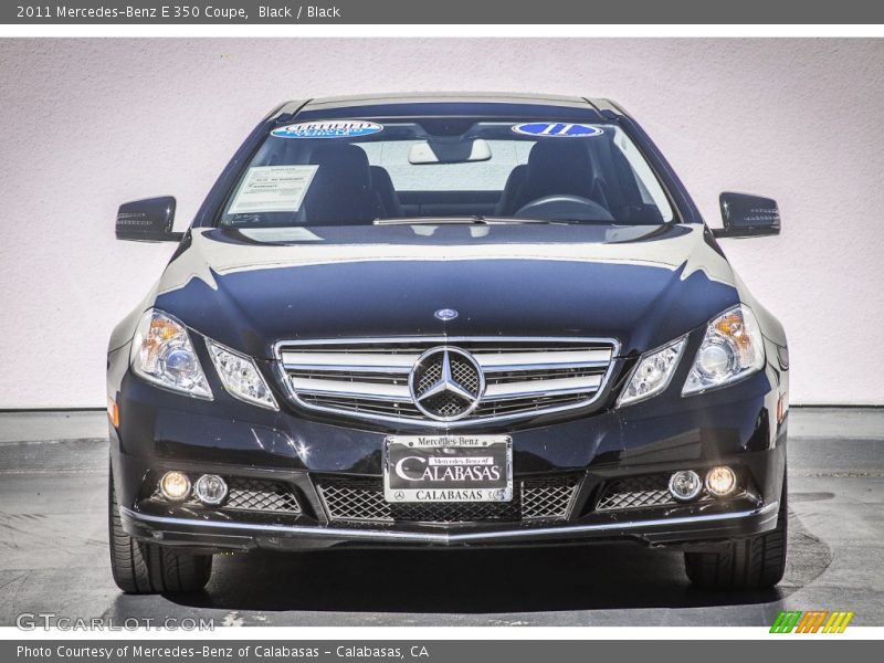 Black / Black 2011 Mercedes-Benz E 350 Coupe