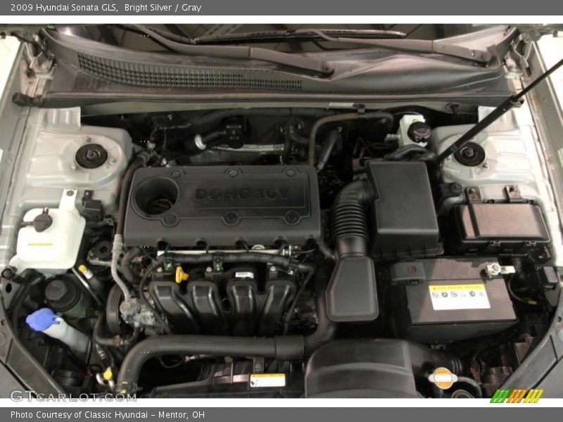 Bright Silver / Gray 2009 Hyundai Sonata GLS