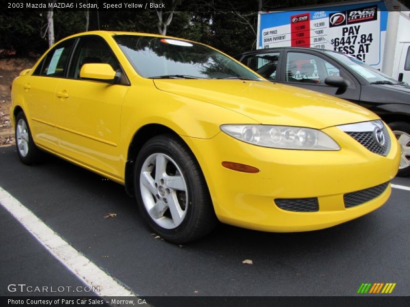 Speed Yellow / Black 2003 Mazda MAZDA6 i Sedan