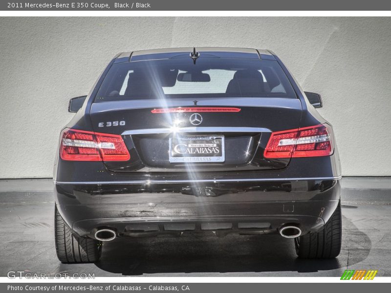Black / Black 2011 Mercedes-Benz E 350 Coupe