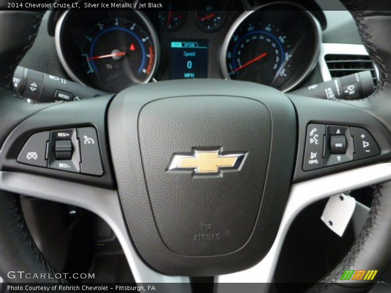 Silver Ice Metallic / Jet Black 2014 Chevrolet Cruze LT