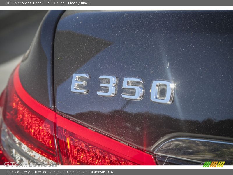 Black / Black 2011 Mercedes-Benz E 350 Coupe