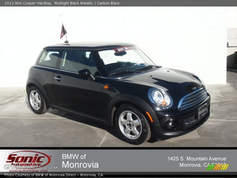 Midnight Black Metallic / Carbon Black 2011 Mini Cooper Hardtop