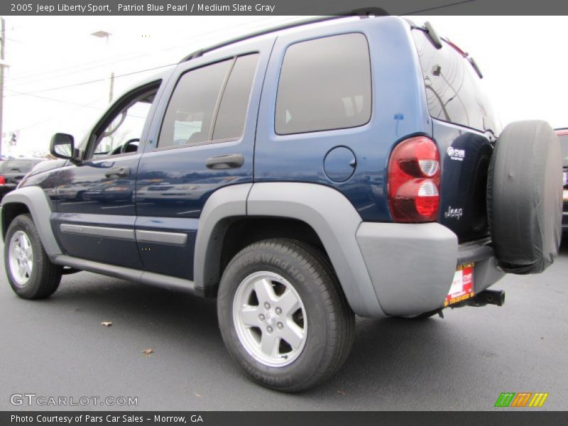 Patriot Blue Pearl / Medium Slate Gray 2005 Jeep Liberty Sport