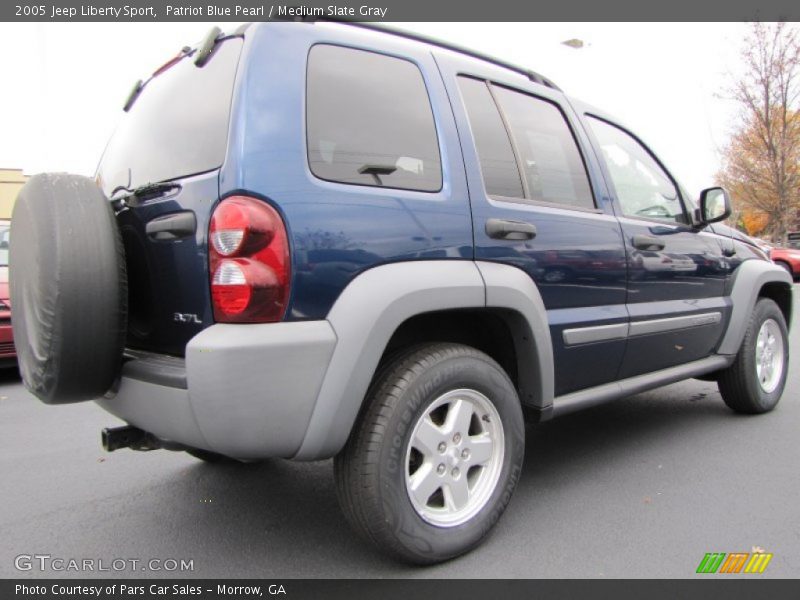 Patriot Blue Pearl / Medium Slate Gray 2005 Jeep Liberty Sport