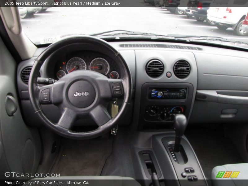 Patriot Blue Pearl / Medium Slate Gray 2005 Jeep Liberty Sport