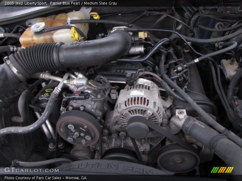 Patriot Blue Pearl / Medium Slate Gray 2005 Jeep Liberty Sport