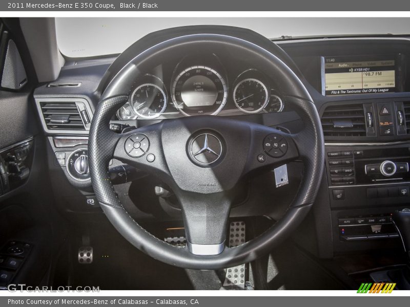 Black / Black 2011 Mercedes-Benz E 350 Coupe