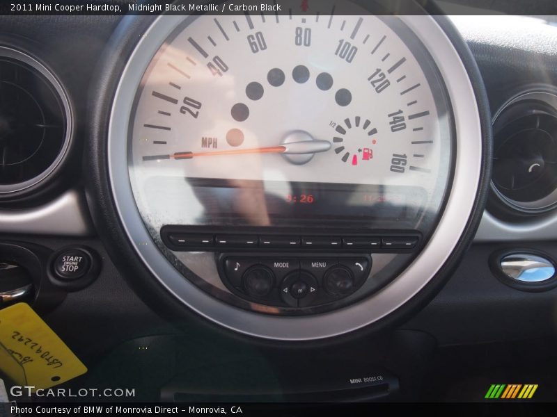 Midnight Black Metallic / Carbon Black 2011 Mini Cooper Hardtop