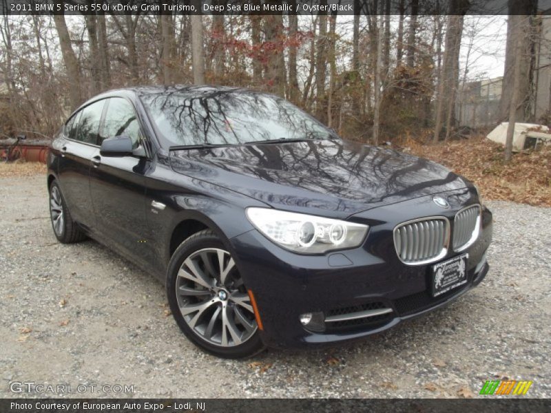 Deep Sea Blue Metallic / Oyster/Black 2011 BMW 5 Series 550i xDrive Gran Turismo