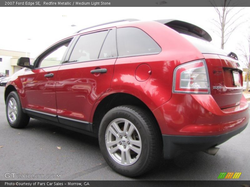 Redfire Metallic / Medium Light Stone 2007 Ford Edge SE