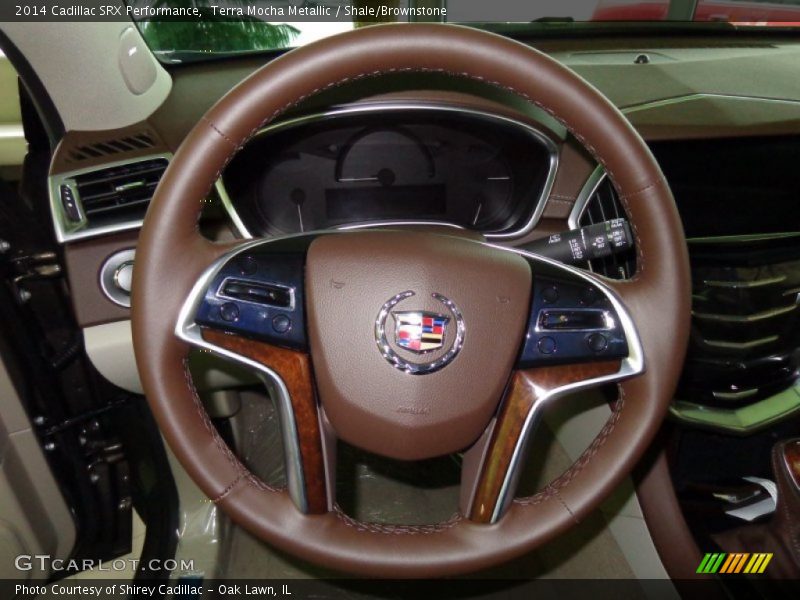 Terra Mocha Metallic / Shale/Brownstone 2014 Cadillac SRX Performance
