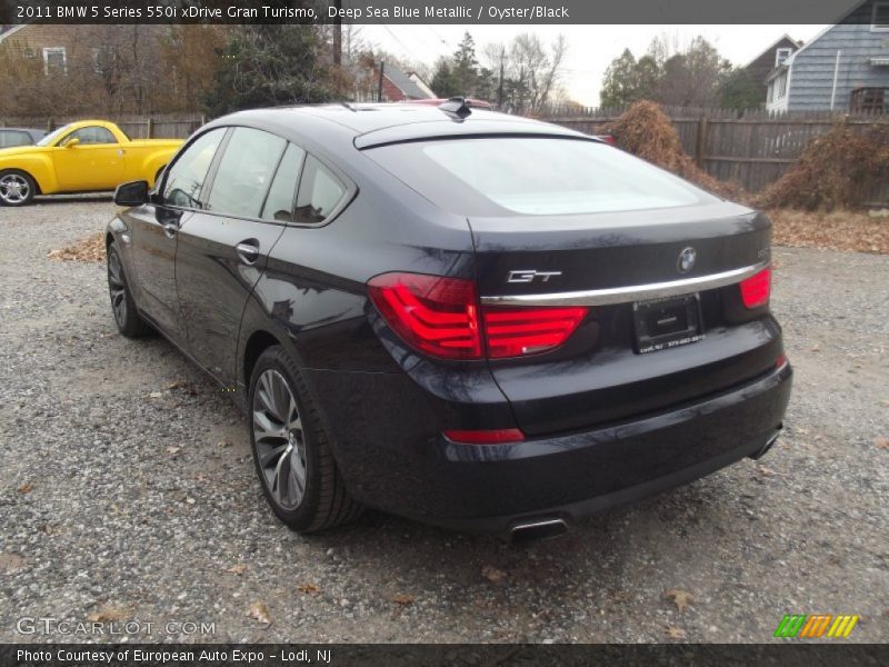 Deep Sea Blue Metallic / Oyster/Black 2011 BMW 5 Series 550i xDrive Gran Turismo