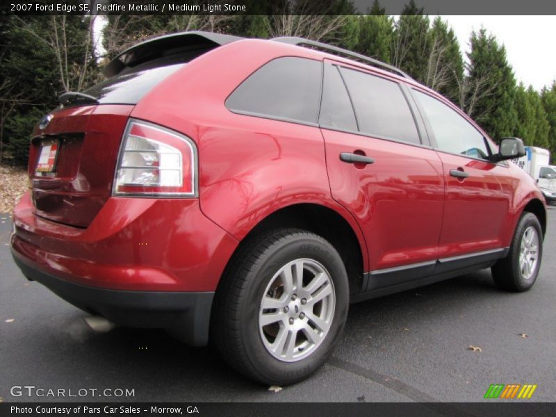 Redfire Metallic / Medium Light Stone 2007 Ford Edge SE