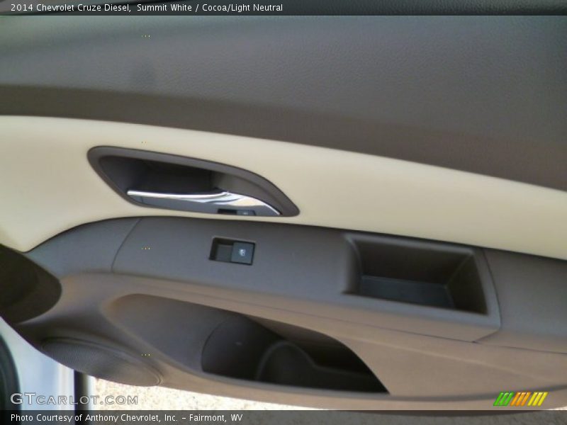 Summit White / Cocoa/Light Neutral 2014 Chevrolet Cruze Diesel