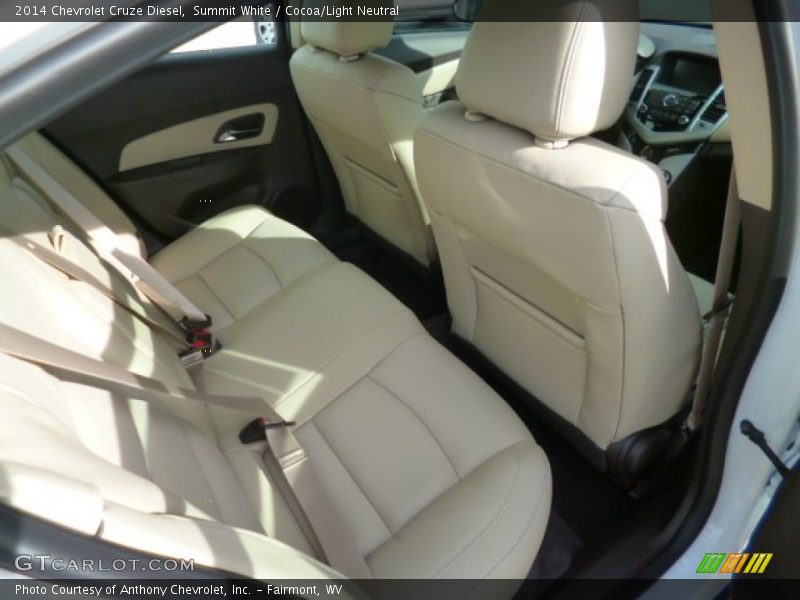 Summit White / Cocoa/Light Neutral 2014 Chevrolet Cruze Diesel