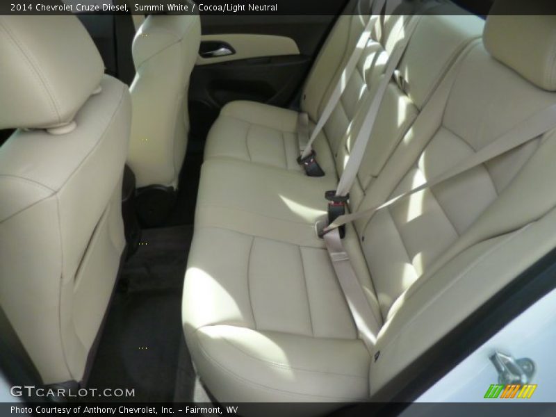 Summit White / Cocoa/Light Neutral 2014 Chevrolet Cruze Diesel