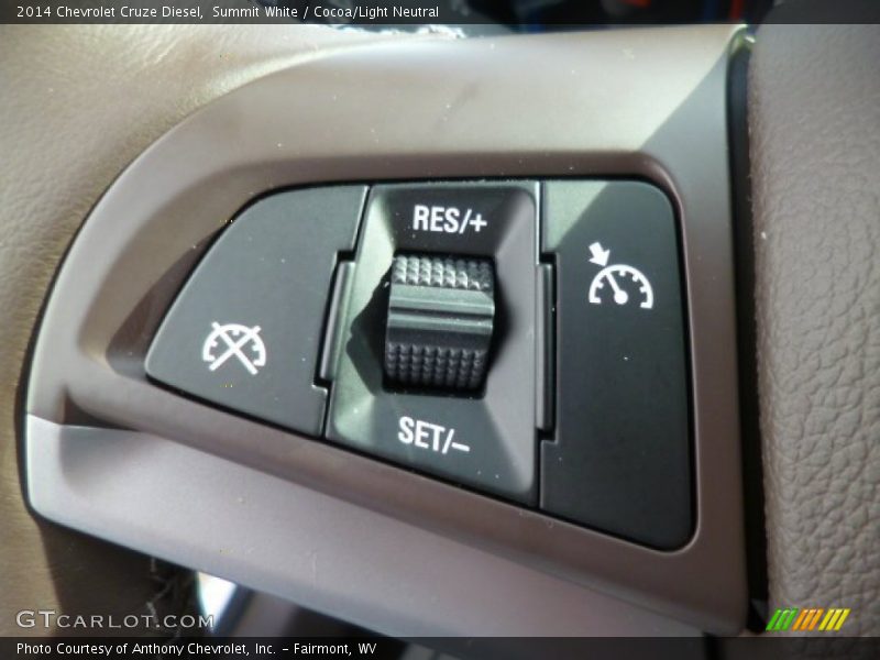 Summit White / Cocoa/Light Neutral 2014 Chevrolet Cruze Diesel