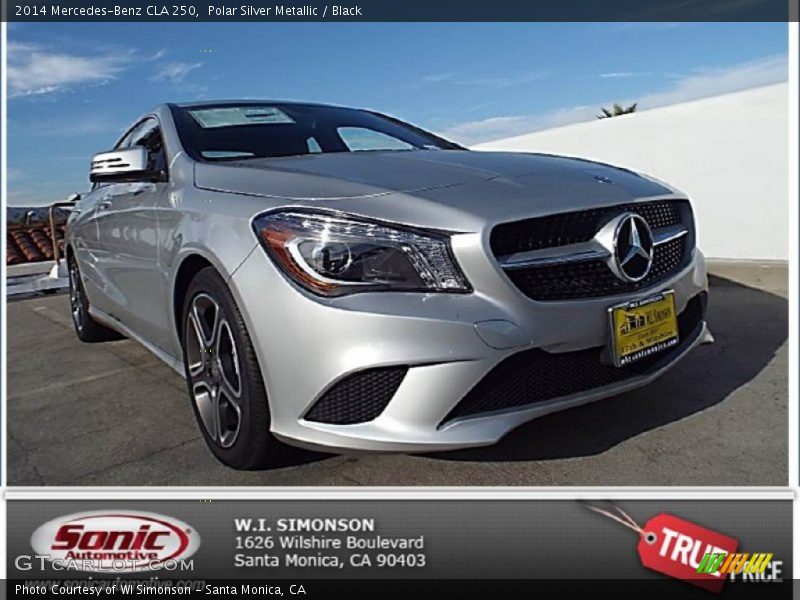 Polar Silver Metallic / Black 2014 Mercedes-Benz CLA 250