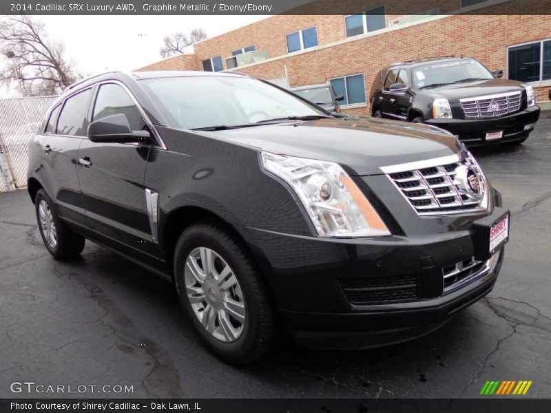 Graphite Metallic / Ebony/Ebony 2014 Cadillac SRX Luxury AWD
