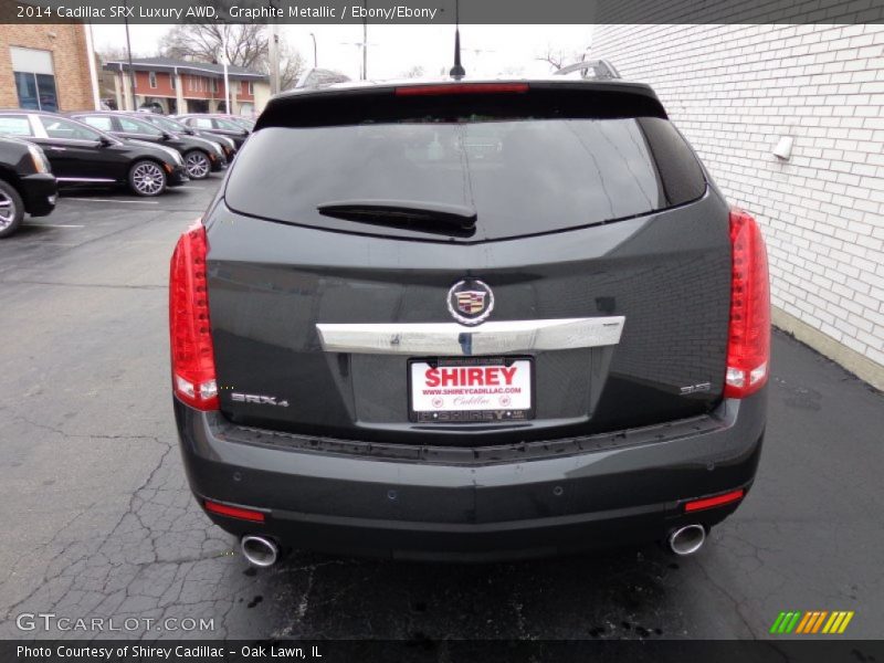 Graphite Metallic / Ebony/Ebony 2014 Cadillac SRX Luxury AWD