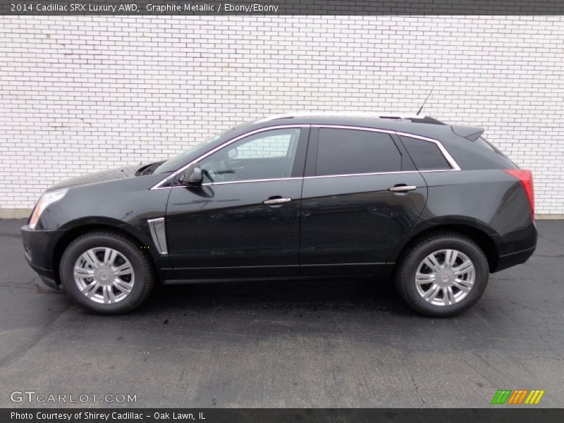 Graphite Metallic / Ebony/Ebony 2014 Cadillac SRX Luxury AWD