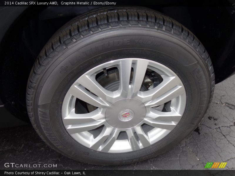 Graphite Metallic / Ebony/Ebony 2014 Cadillac SRX Luxury AWD